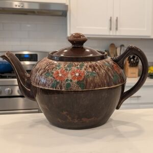 Vintage Sadler Burslem England Brown Betty Ceramic Teapot